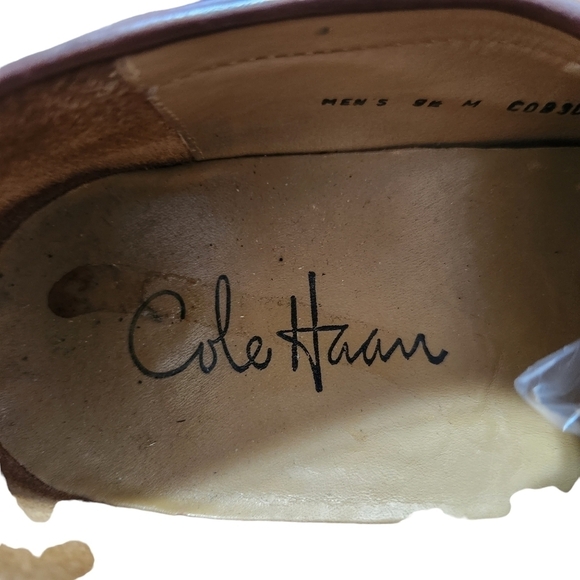 Cole Haan brown leather slip-on men's shoes - Picture 12 of 14
